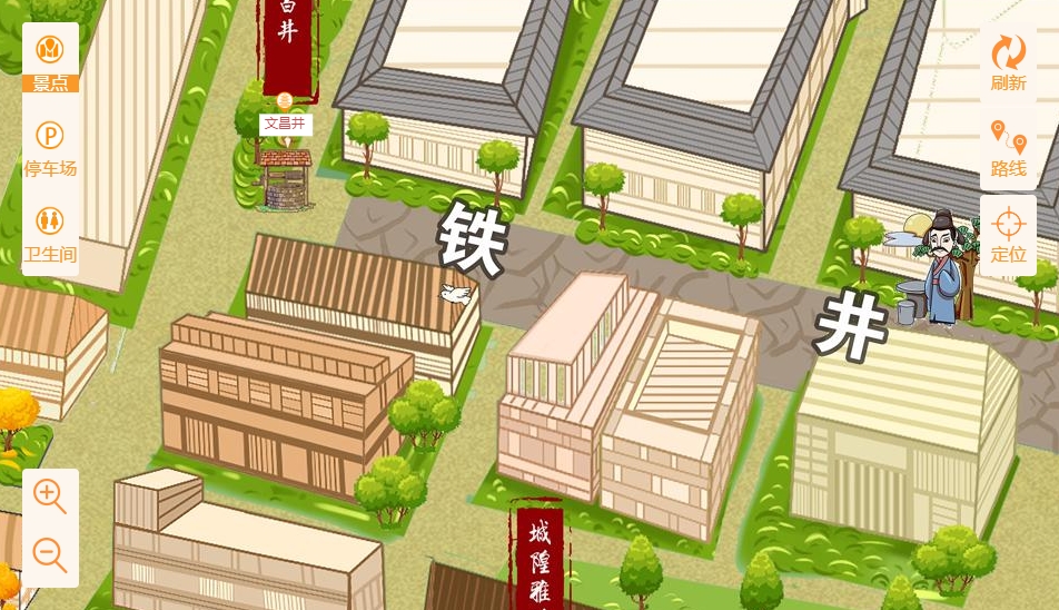 尖峰镇智慧景区：手绘地图与语音导览的完美融合