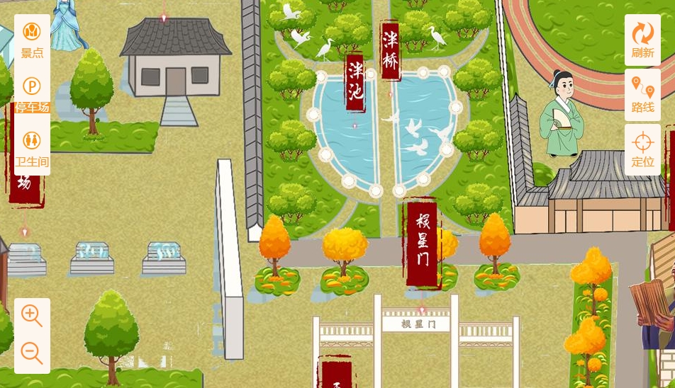 尖峰镇手绘地图景区语音讲解导览系统：智慧景区建设的基石